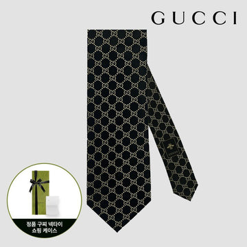 Gucci Men's Tie GG Logo Black 127476274 [P]