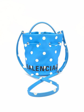 BALENCIAGA Wheel Drawstring Bucket Bag Blau (619458) 157915239 [P]