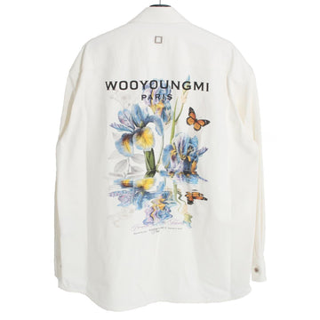 Wooyoungmi Flower Back Logo Denim Shirt Ivory W261SH26 881I 157929056 [P]