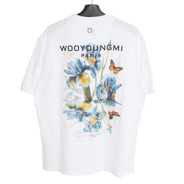 Wooyoungmi Flower Back Logo Short Sleeve T-Shirt White W261TS06 701W 157929136 [P]