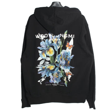 Wooyoungmi Flower Back Logo Hoodie Black W261TS36 741B 157929174 [P]