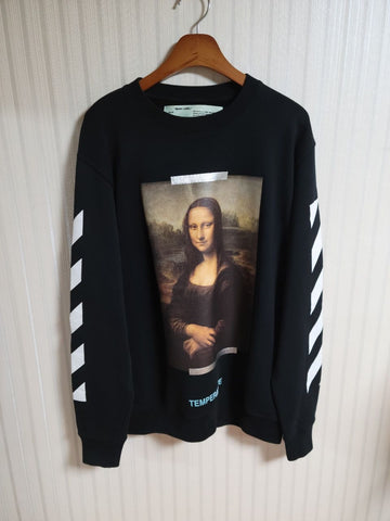 Off White Crewneck Mona Lisa Arrow Black [M] 157932795 [P]