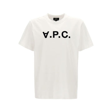 APC 26SS Damen VPC Velvet Logo Standard Fit T-Shirt Weiß M26384 TAE 150727006 [P]