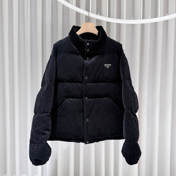 PRADA (S+ランク/L) / 三角ロゴポケットデニムシャツジャケットネイビー 157936277 [P]