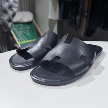 Hermes Izmir Sandals Slippers Black 42 157936357 [P]