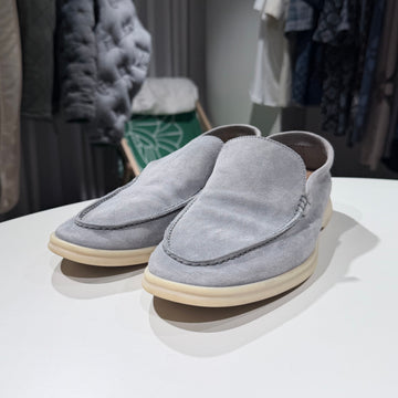 LORO PIANA (A-Grade/43) / Sommerliche Suede Loafer Grau 157936636 [P]
