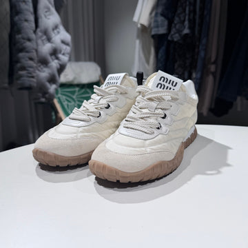 Miu Miu (A/39.5) / Suede Tire Technical Fabric Sneakers 157937337 [P]