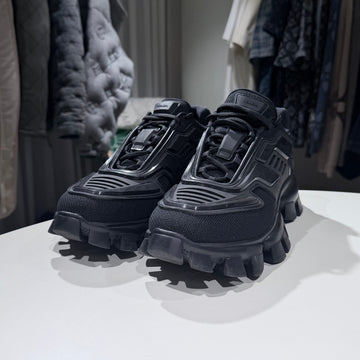PRADA Cloudburst Thunder Strickstoff Sneakers Schwarz 157937366 [P]