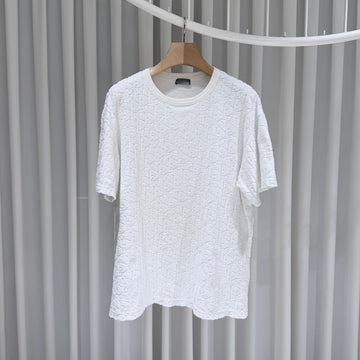 Dior Oblique Terry Short Sleeve T-Shirt White 157937583 [P]