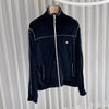 CELINE トリオペ ベルベット ジャケット ネイビー 157937738 [P]