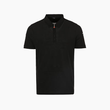 KITON Logo-gesticktes Zip-Neck Polo T-Shirt 157912901 [P]