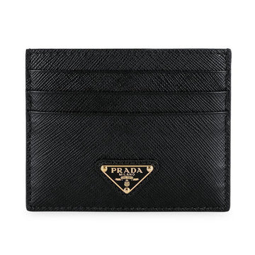 Prada Saffiano Triangle Logo Card Holder 152821658 [P]