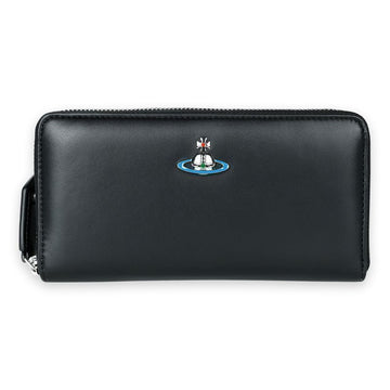 Vivienne Westwood Women's ORB Leather Long Wallet (Black) L001L N403 125240365 [P]
