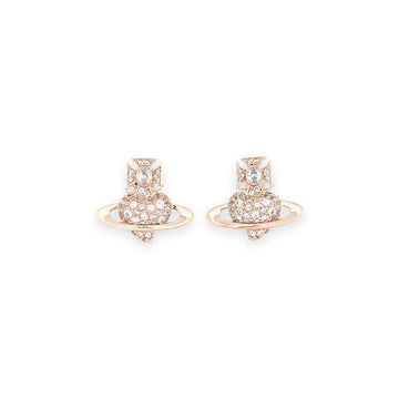 Vivienne Westwood Women's AGNATHA Stud Earrings (Pink Gold) 6201036H 02G319 G319 127020611 [P]