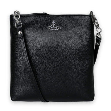 VIVIENNE WESTWOOD Damen Quadrat Leder Crossbody Bag (Schwarz) 48030008U S000D N403 127020894 [P]