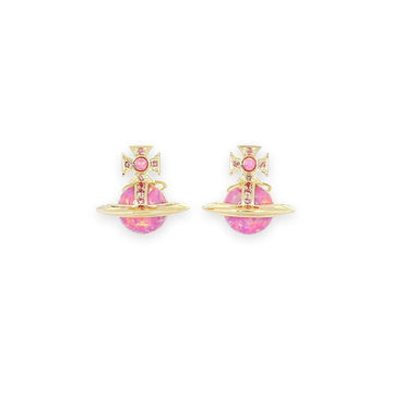 VIVIENNE WESTWOOD Franka Ohrringe (Gold/Rosa) 6201035R 02R889 R889 127376812 [P]