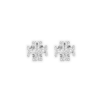 TORY BURCH キラ PAVE クリスタル ピアス (シルバー) 158535 042 128668076 [P]
