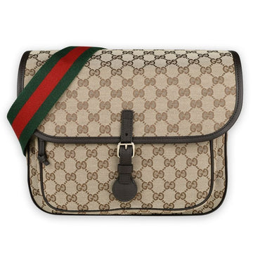 Gucci Kids Fabric Crossbody Bag (Brown) 793823 FADK3 9762 129924682 [P]