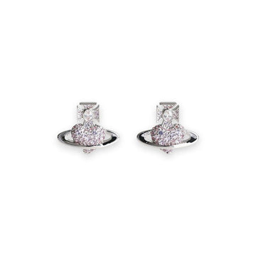 VIVIENNE WESTWOOD Herz Ohrringe (Silber/Rosa) 6201036H 02P621 P621 132921446 [P]