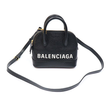 BALENCIAGA 550646 Mini Bill Top Handle 2WAY in Schwarz Leder XXS 157954042 [P]