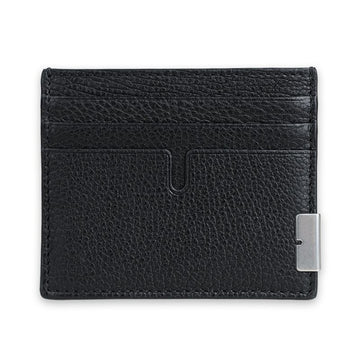 Burberry Men's Frame Metal Logo Leather Card Holder (Black) 8080674 A1189 135444279 [P]