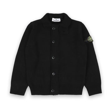 STONE ISLAND Stone Kinder Wappen Patch Full-Zip Cardigan (Schwarz) K2S16 5100003 S00M1 V0029 146711385 [P]