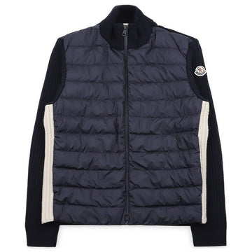 Moncler Men's Logo Patch Mixed Padding Zip-Up Jacket 152160774 [P]