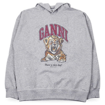GANNI Hoodie mit Tigerprint für Damen (Grau) A1060024 920 152824584 [P]