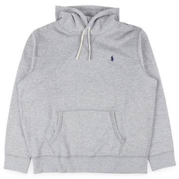 POLO RALPH LAUREN 男性刺繍ロゴフリースフードトレーナー(グレー) 710766778 006 152864774 [P]