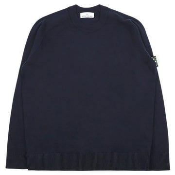 STONE ISLAND 男性用ワッペンパッチライトウールニット（ネイビー）K2S15 5100045 S00B4 V0020 153185037 [P]