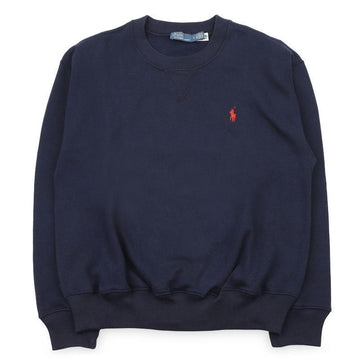 POLO RALPH LAUREN ウィメンズ ポニー ロゴ スウェットシャツ (ネイビー) 211971697 002 153243072 [P]
