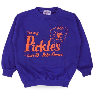 BOBO CHOSES キッズ ピクルス ザ ドッグ トレーナー(ブルー) B126AC046 401 153770923 [P]
