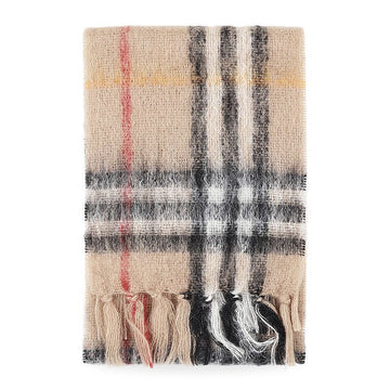 BURBERRY レディース チェック モヘア ウール マフラー(サンド) 8112967 B9719 154024840 [P]