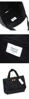 Maison Kitsune Unisex Double Fox Head Patch Tote Bag (Anthracite) OW511CFWW0096 P190 155333104 [P]