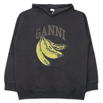 GANNI Frauen Banana Graphic Hoodie Sweatshirt (Phantom) A1060025 252 155990115 [P]