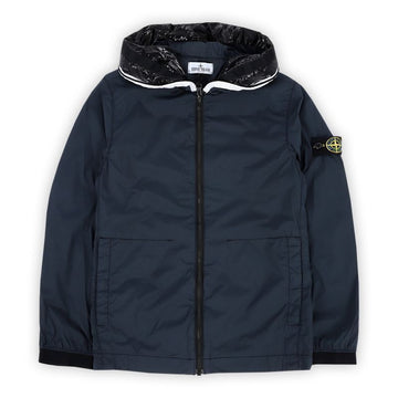 STONE ISLAND Stone Kids Wappen Patch Two-Line Hoodie Jacket (Navy) 781640332 V0020 54751297 [P]
