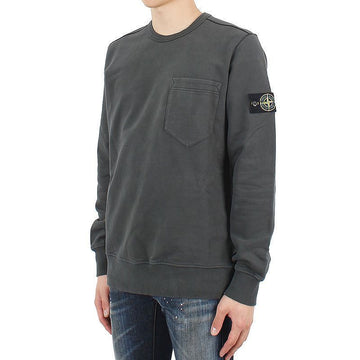 Stone Island 19 F/W Stone Wappen Front Pocket Round Sweatshirt (Gray) V0067 54751631 [P]