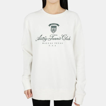 AUTRY 22 S/S Women's Tennis Club Badge Logo Sweatshirt (White) SWTW 1160 54758206 [P]