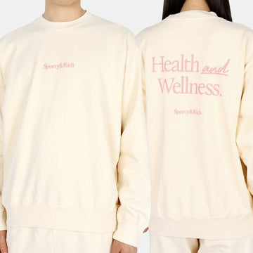 SPORTY & RICH New Health Crewneck Sweater 54764033 [P]