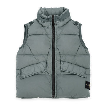 Bobo Choses Stone Kids Wappen Patch Quilted Padding Vest (Dark Gray) 7916G0123 V0063 58121044 [P]