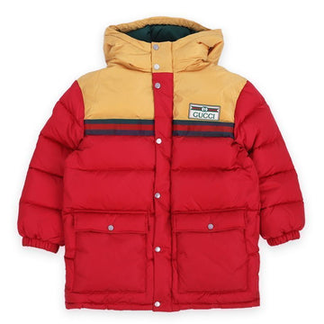 GUCCI Kinder Kapuzenlogo Nylon Langjacke (Rot) 737799 XWAXT 6429 66428419 [P]