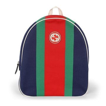 GUCCI キッズ ストライプ ロゴ バックパック (マルチカラー) 433578 FAC4A 8557 71927145 [P]