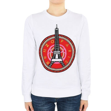 KENZO エッフェル塔 スウェットシャツ（ホワイト） 2SW742 4XJ 01 80980633 [P]
