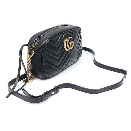 GUCCI マトラッセシェブロンGGマーモントスモールチェーンショルダーバッグ447632 157956999 [P]