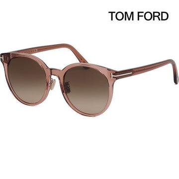 Tom Ford Round Transparent Burgundy Horn Frame Sunglasses TF1134K 45F 128933399 [P]