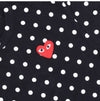 COMME DES GARCONS Polka Punkt Langarmshirt mit Herzapplikation 157966022 [P]