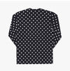 COMME DES GARCONS Polka Punkt Langarmshirt mit Herzapplikation 157966022 [P]