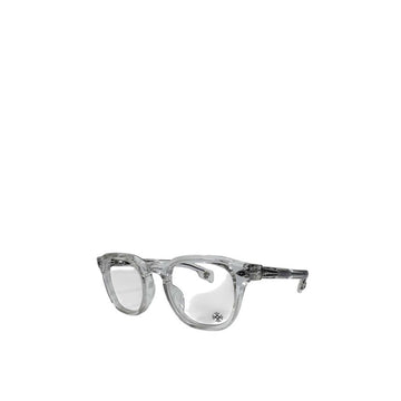 Chrome Hearts Transparent Glasses Frame Crystal Silver 49mm 157966383 [P]