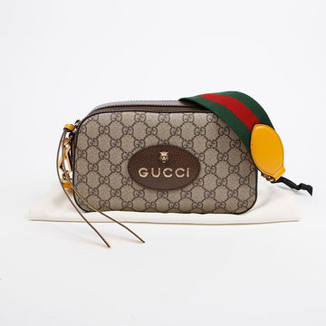 GUCCI Neo Vintage GG Supreme Canvas Messenger Crossbody Bag 157594292 [P]