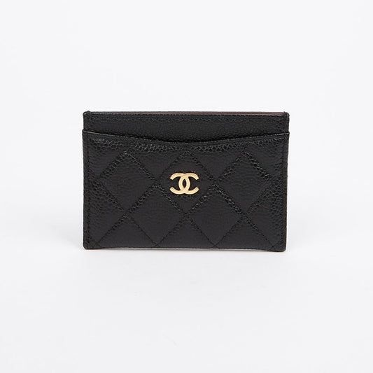 CHANEL Classic Caviar Skin Card Holder 157795985 [P]